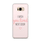 Pink Wish You Were Here Samsung Galaxy S8 Plus Case
