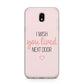 Pink Wish You Were Here Samsung J5 2017 Case