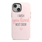 Pink Wish You Were Here iPhone 13 Mini Full Wrap 3D Tough Case