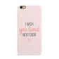 Pink Wish You Were Here iPhone 6 Plus 3D Snap Case on Gold Phone