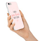 Pink Wish You Were Here iPhone 7 Bumper Case on Silver iPhone Alternative Image