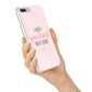 Pink Wish You Were Here iPhone 7 Plus Bumper Case on Silver iPhone Alternative Image