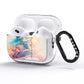 Pink and Blue Marble AirPods Pro Glitter Case Side Image