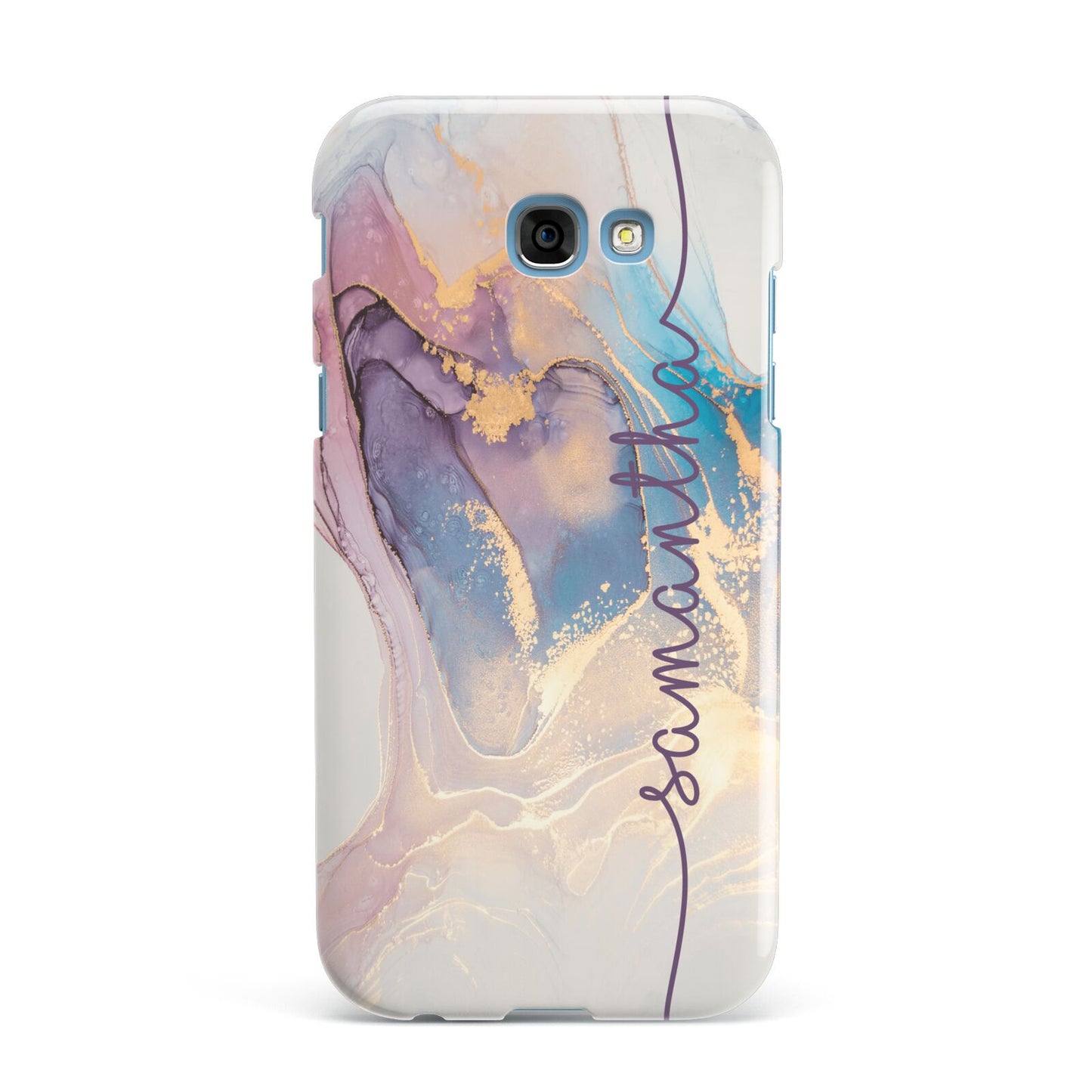 Pink and Blue Marble Samsung Galaxy A7 2017 Case
