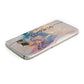 Pink and Blue Marble Samsung Galaxy Case Top Cutout