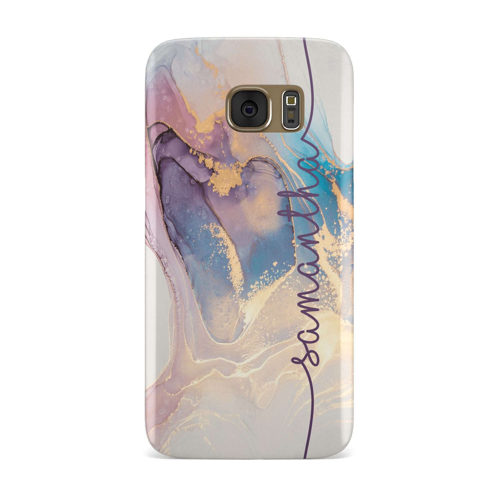Pink and Blue Marble Samsung Galaxy Case
