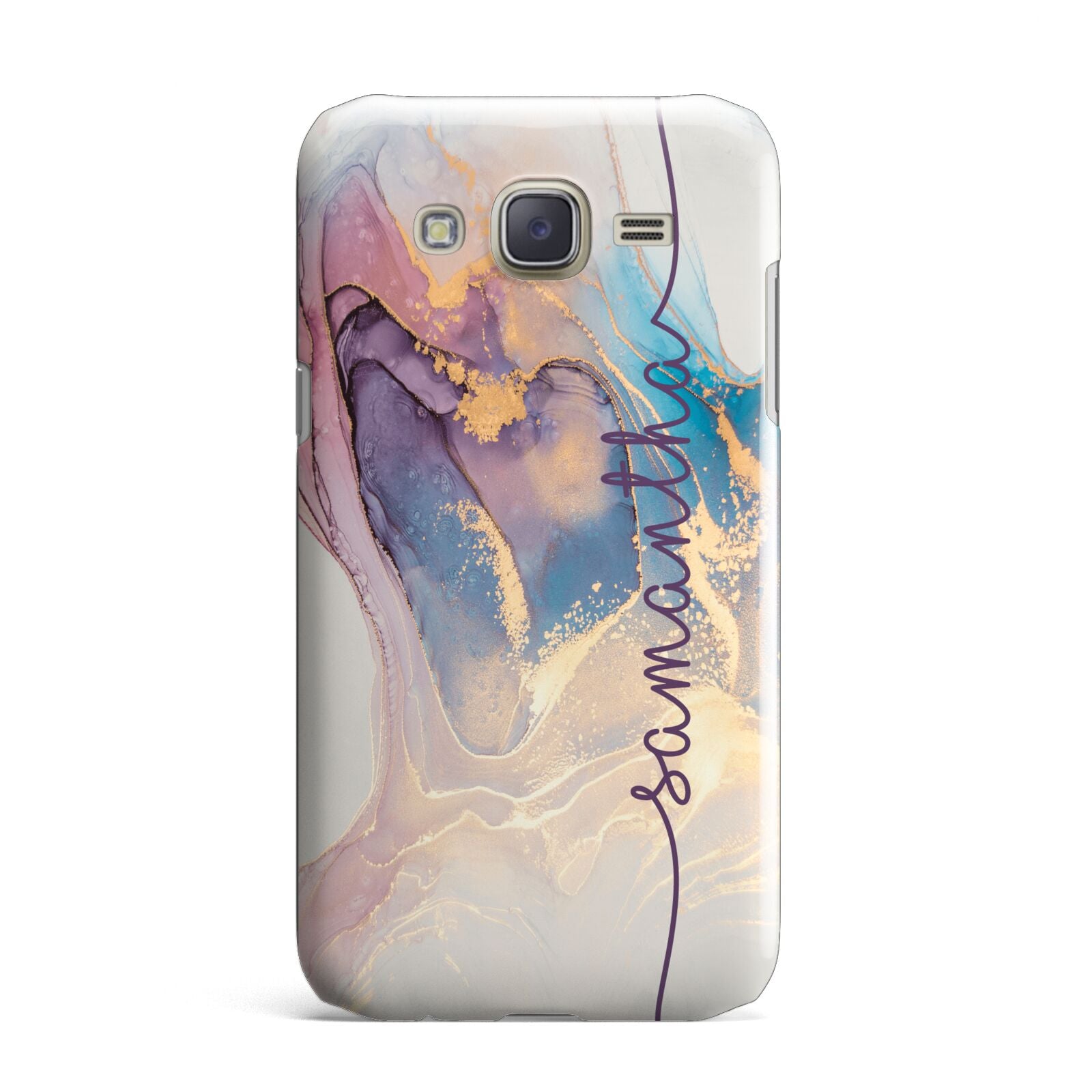 Pink and Blue Marble Samsung Galaxy J7 Case
