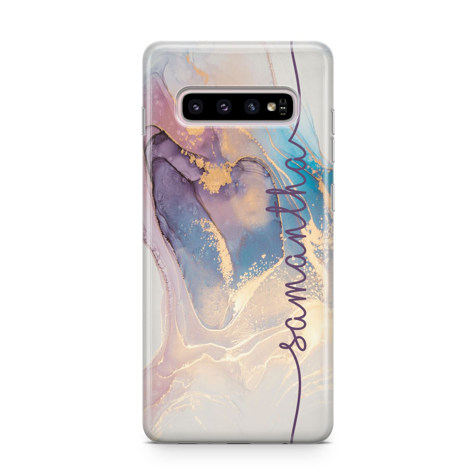 Pink and Blue Marble Samsung Galaxy S10 Plus Case