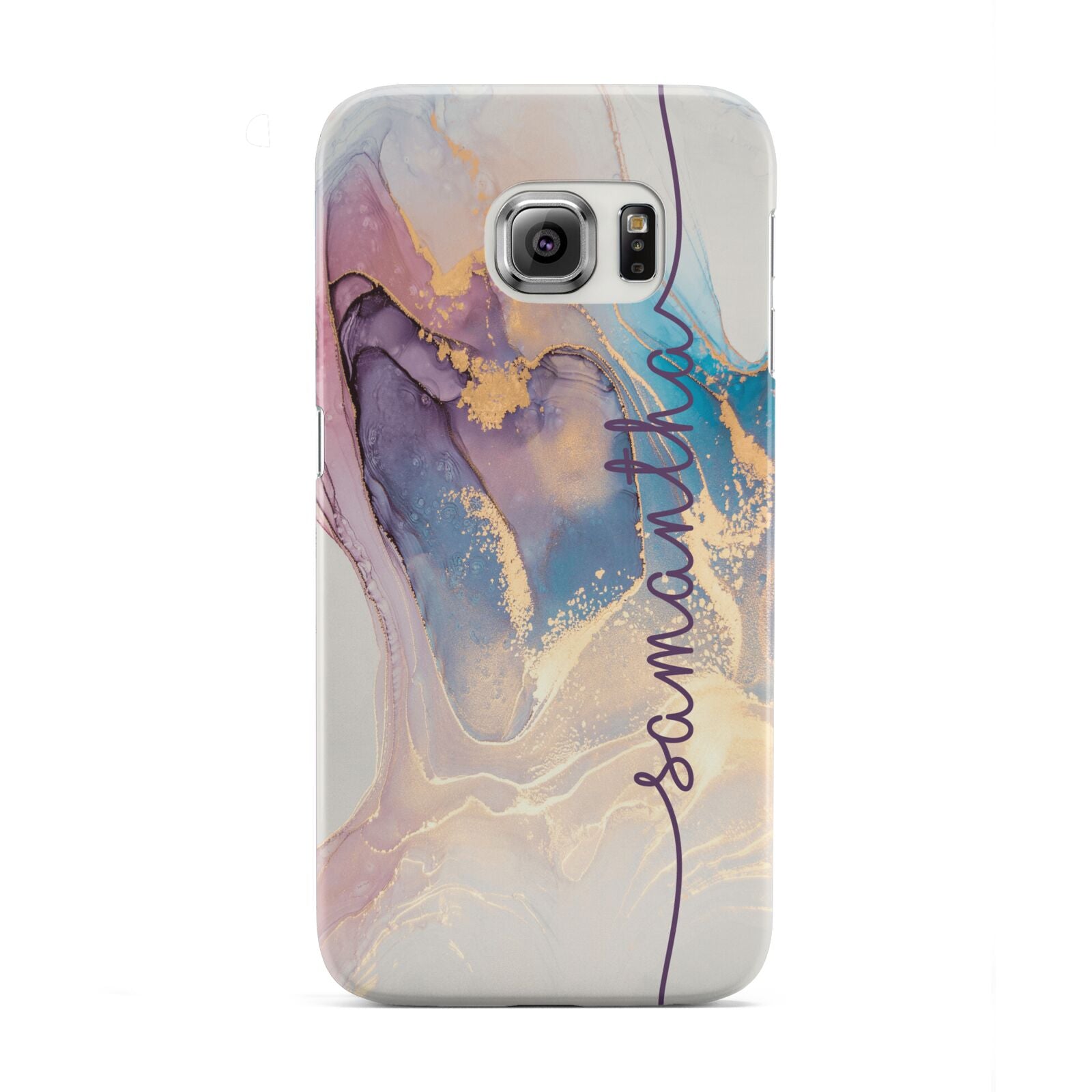 Pink and Blue Marble Samsung Galaxy S6 Edge Case