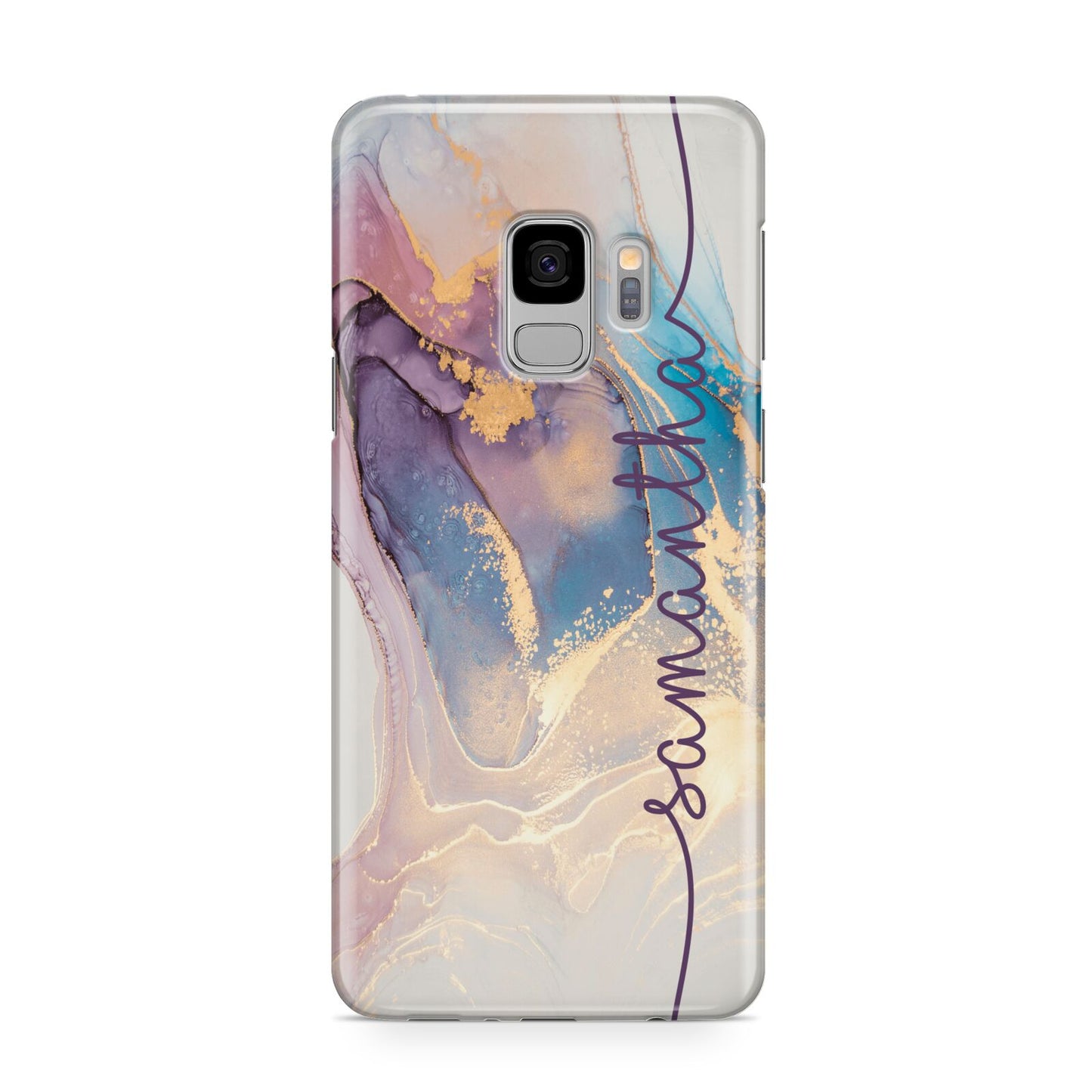 Pink and Blue Marble Samsung Galaxy S9 Case