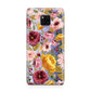 Pink and Mustard Floral Huawei Mate 20X Phone Case