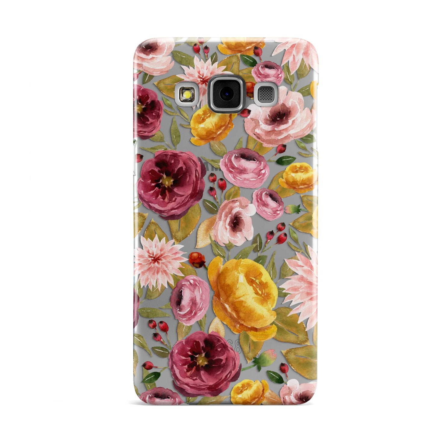 Pink and Mustard Floral Samsung Galaxy A3 Case