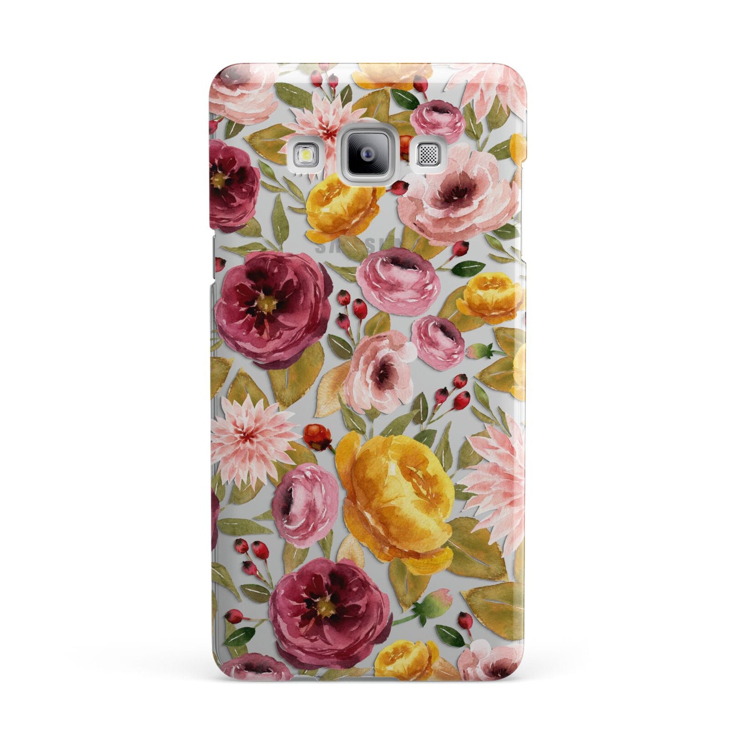 Pink and Mustard Floral Samsung Galaxy A7 2015 Case
