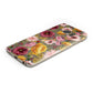 Pink and Mustard Floral Samsung Galaxy Case Bottom Cutout