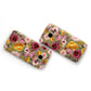 Pink and Mustard Floral Samsung Galaxy Case Flat Overview