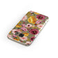 Pink and Mustard Floral Samsung Galaxy Case Front Close Up