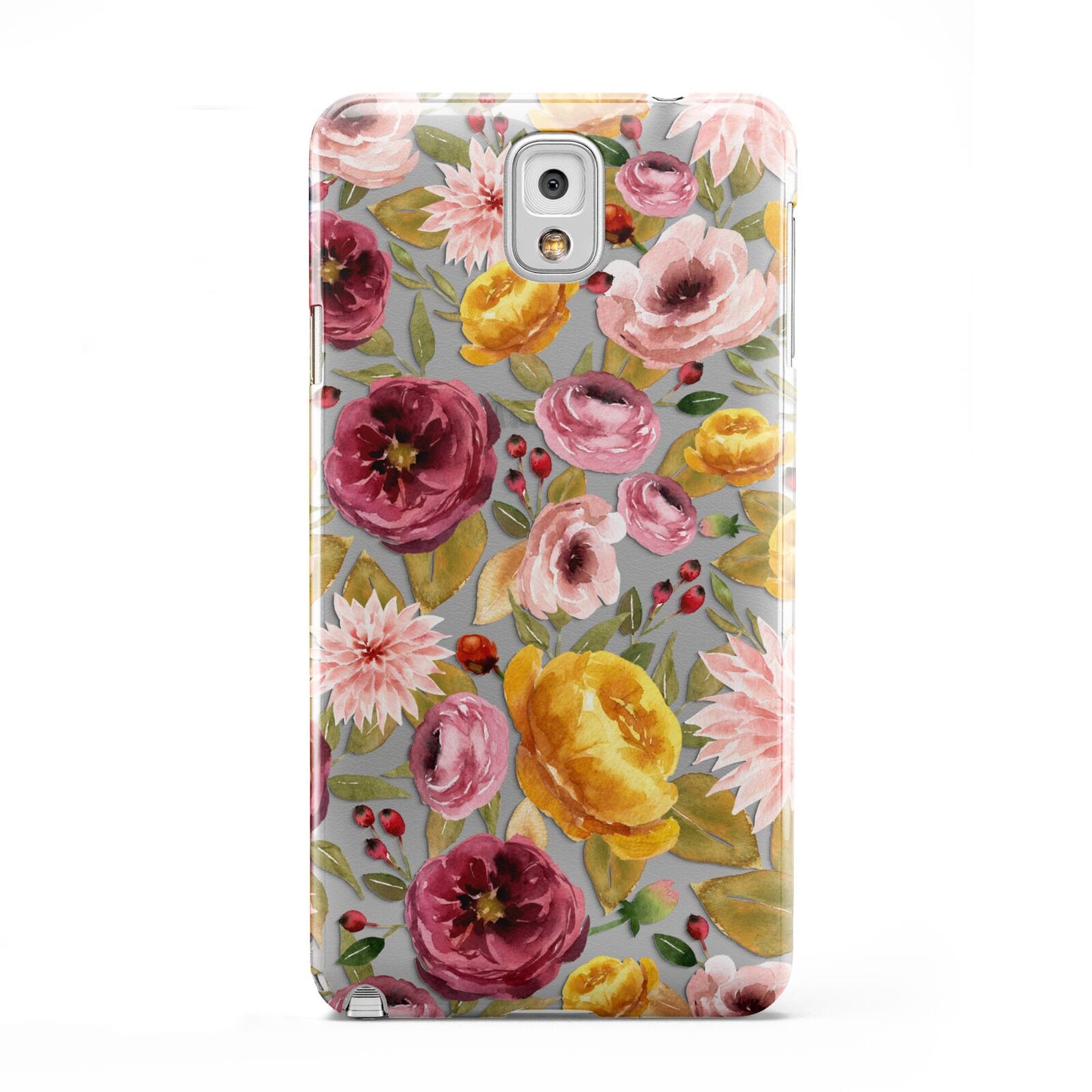 Pink and Mustard Floral Samsung Galaxy Note 3 Case