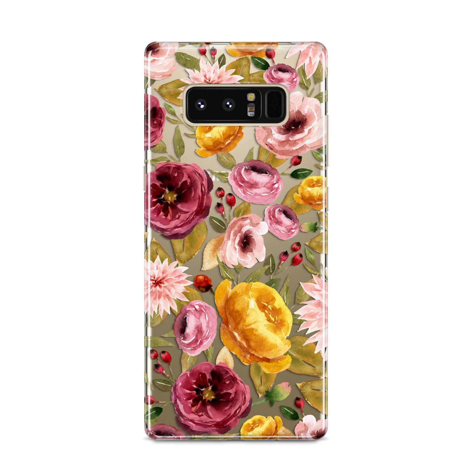 Pink and Mustard Floral Samsung Galaxy S8 Case
