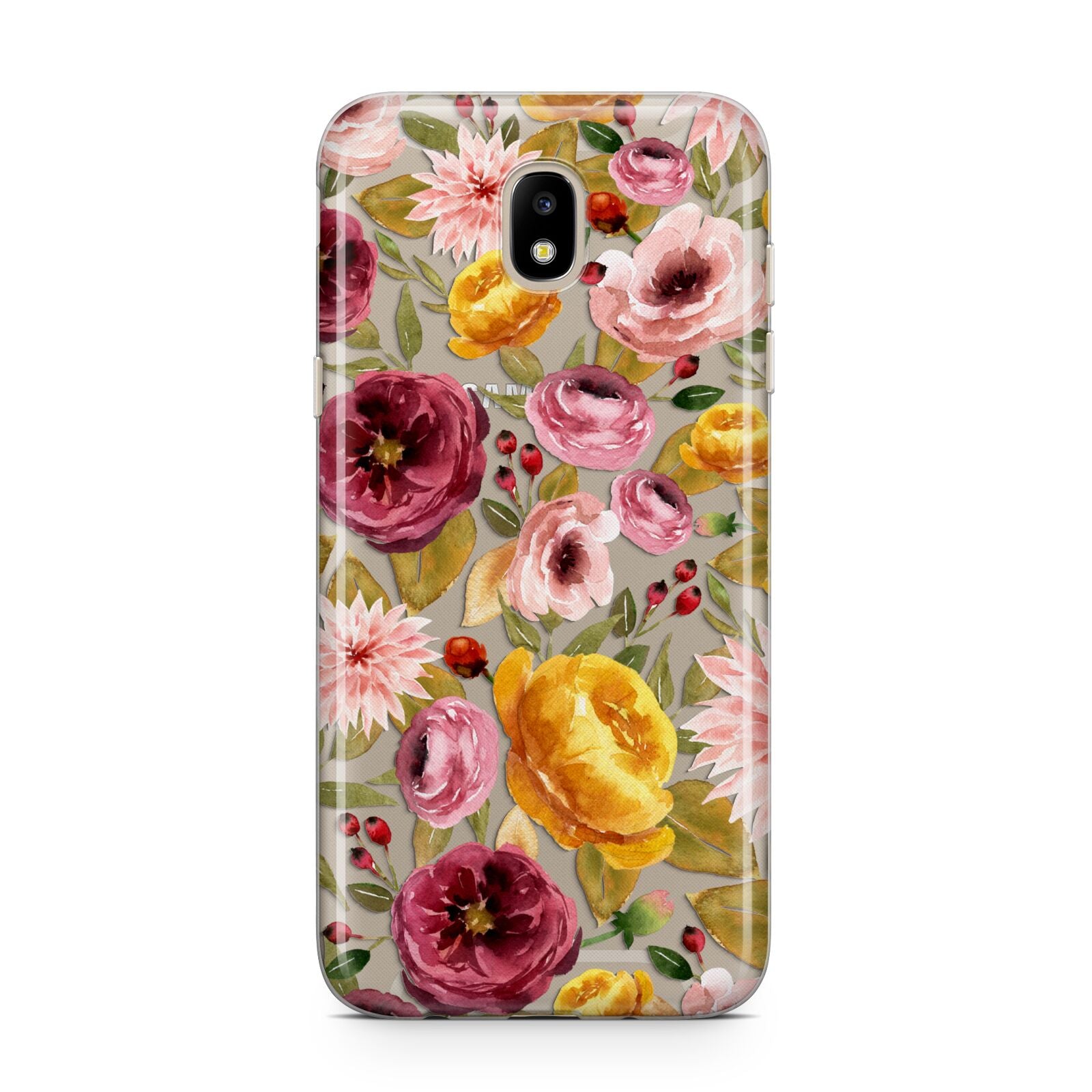 Pink and Mustard Floral Samsung J5 2017 Case
