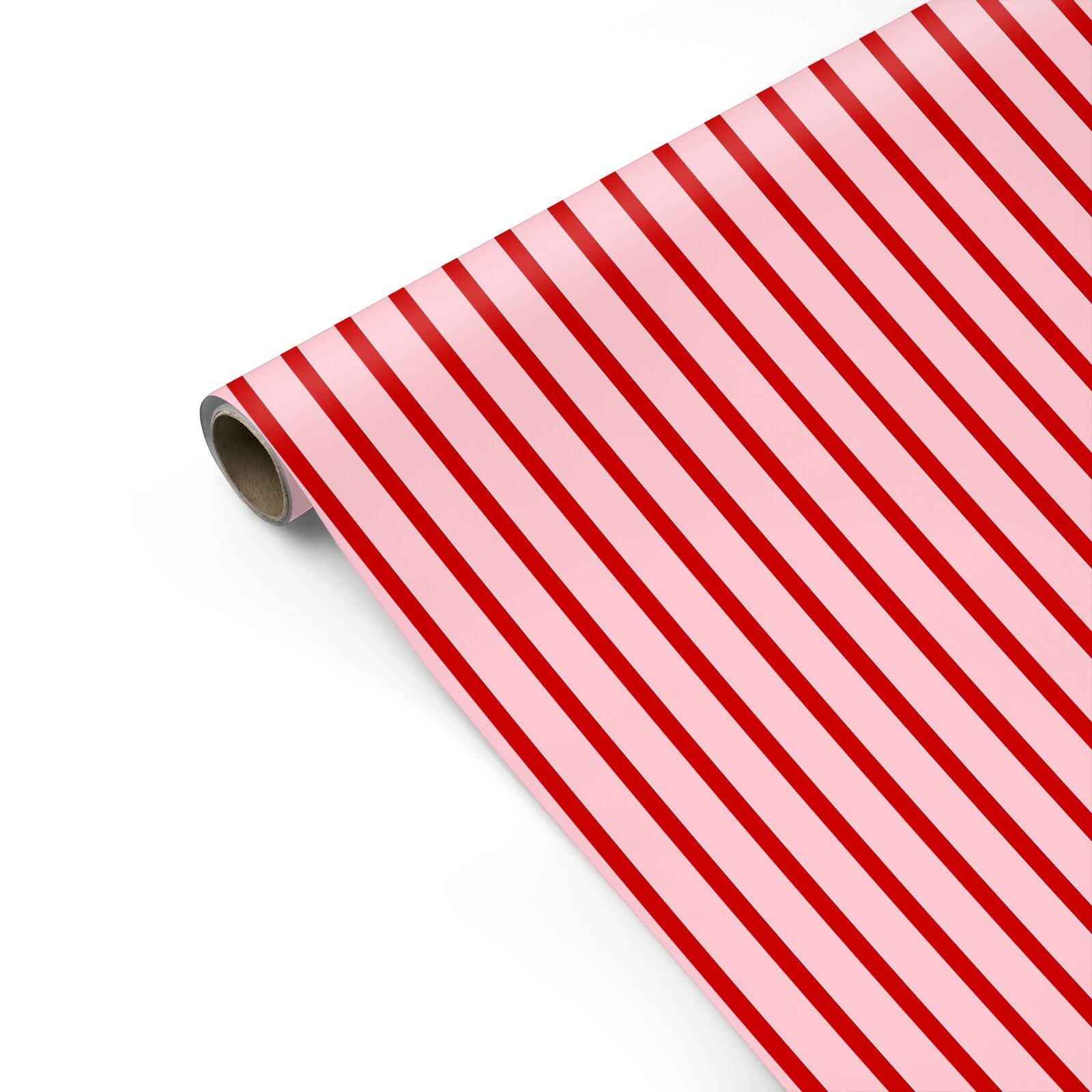 Pink and Red Striped Personalised Gift Wrap