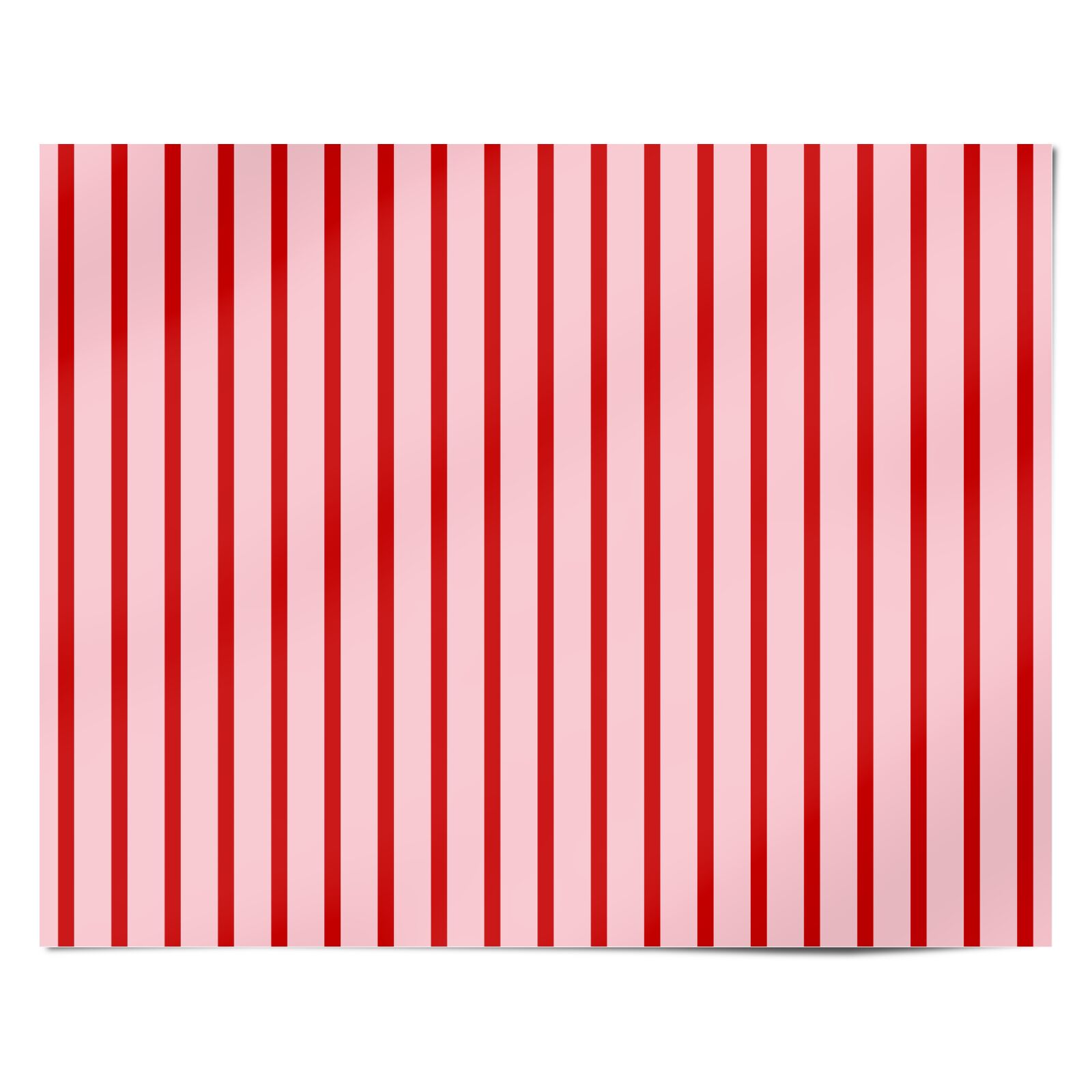 Pink and Red Striped Personalised Wrapping Paper Alternative