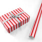 Pink and Red Striped Personalised Wrapping Paper