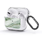Pistachio Green Marble AirPods Glitter Case 3rd Gen Side Image