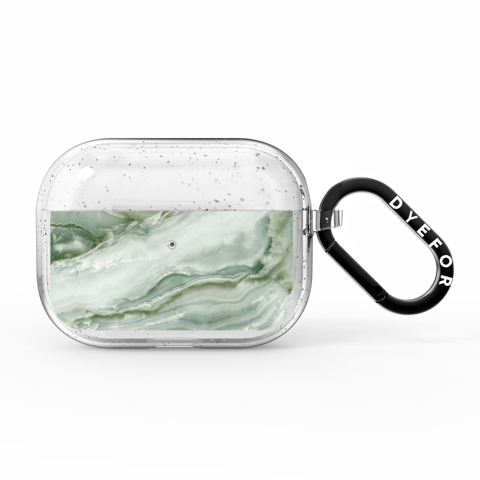 Pistachio Green Marble AirPods Pro Glitter Case