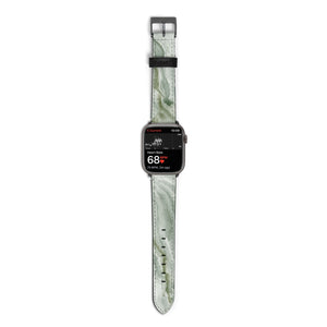 Pistachio Green Marble Watch Strap