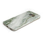 Pistachio Green Marble Protective Samsung Galaxy Case Angled Image