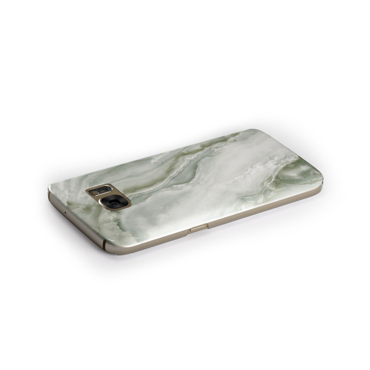 Pistachio Green Marble Samsung Galaxy Case Side Close Up