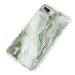 Pistachio Green Marble iPhone 8 Plus Bumper Case on Silver iPhone Alternative Image
