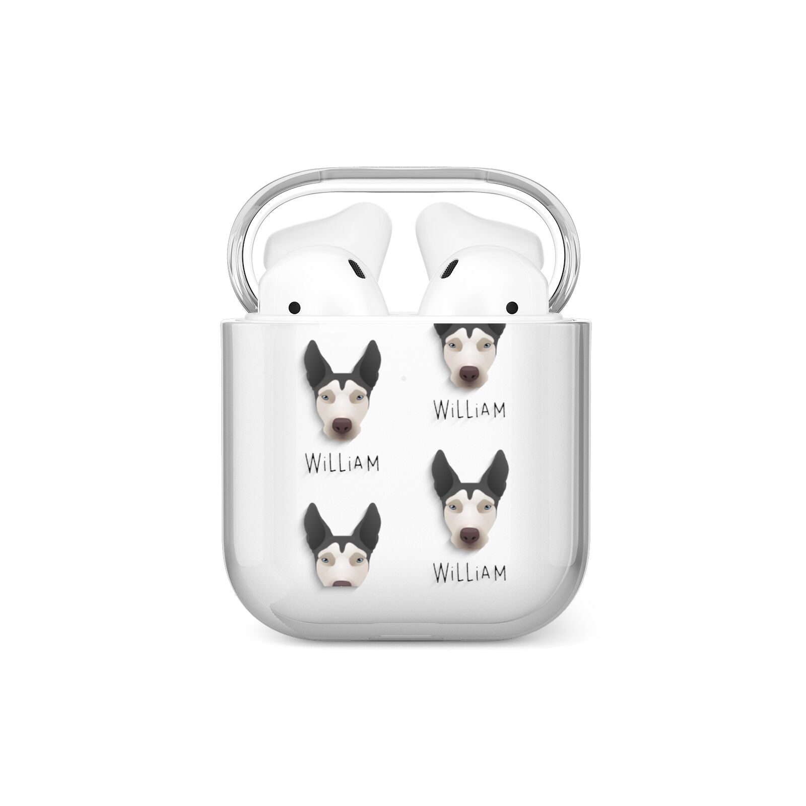 Pitsky Icon with Name AirPods Case
