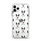 Pitsky Icon with Name Apple iPhone 11 Pro in Silver with White Impact Case