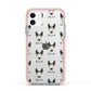 Pitsky Icon with Name Apple iPhone 11 in White with Pink Impact Case