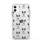 Pitsky Icon with Name Apple iPhone 11 in White with White Impact Case