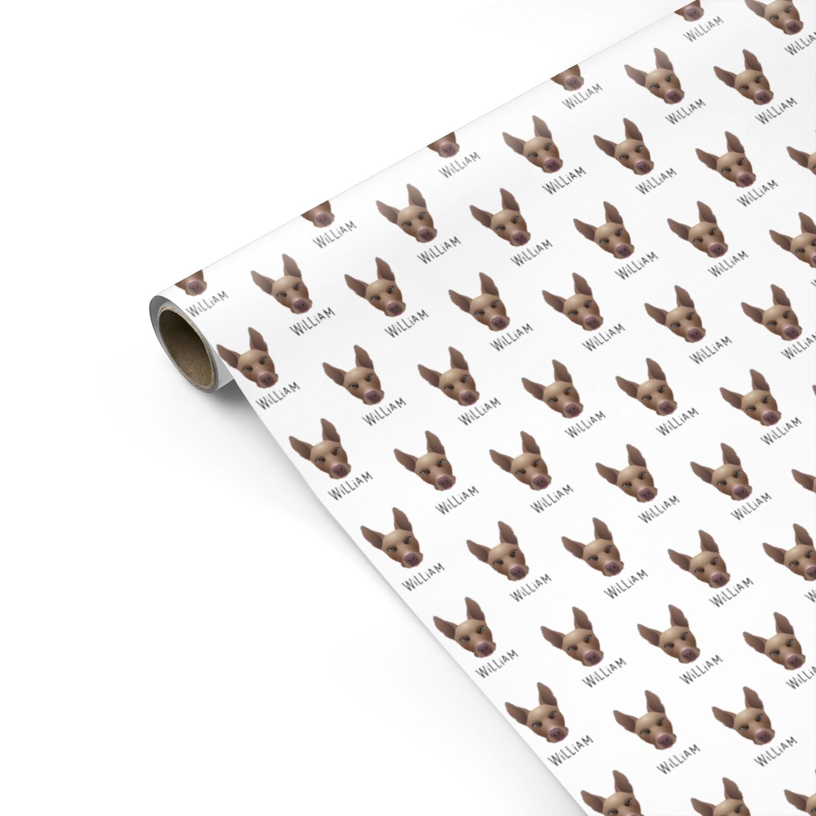 Pitsky Icon with Name Personalised Gift Wrap