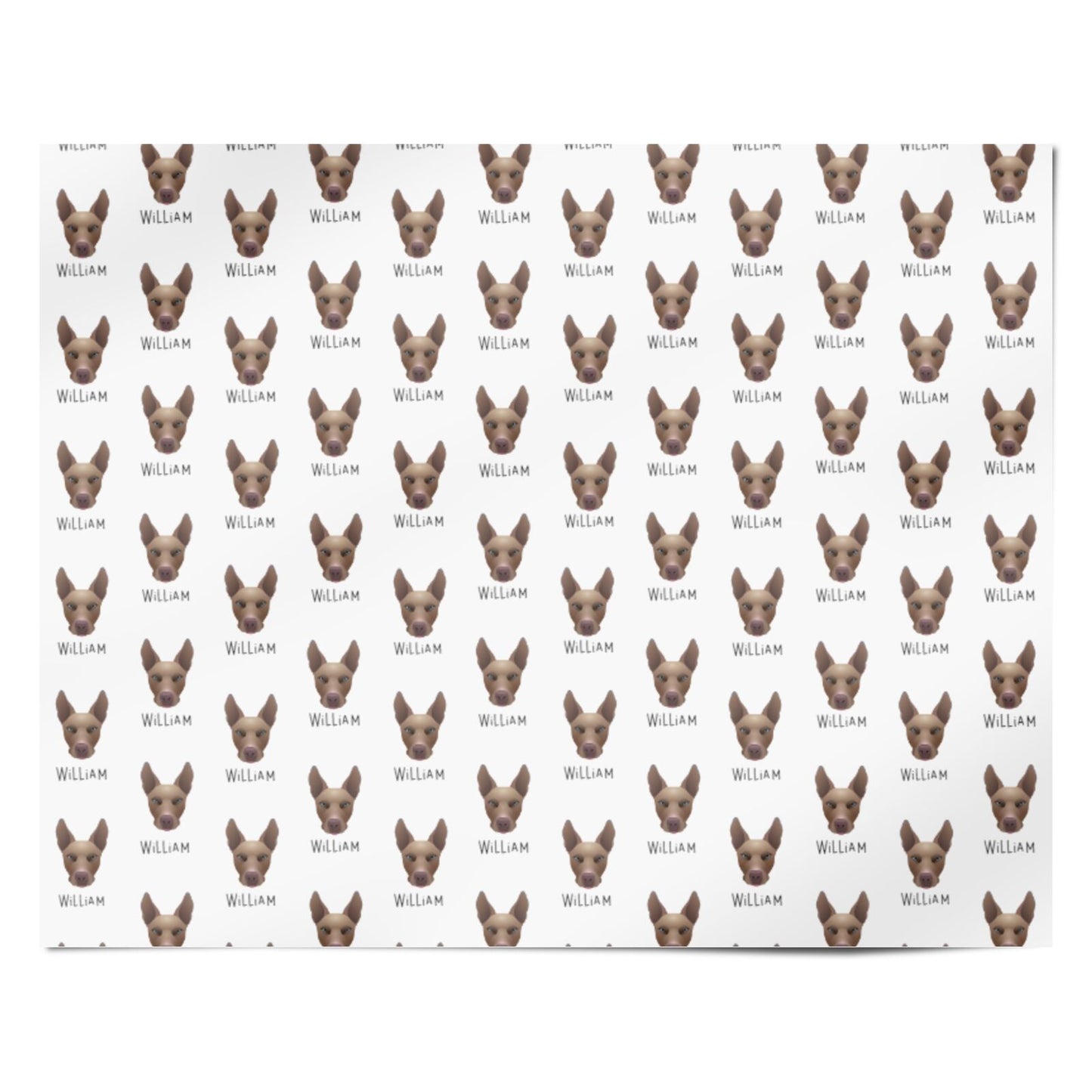 Pitsky Icon with Name Personalised Wrapping Paper Alternative