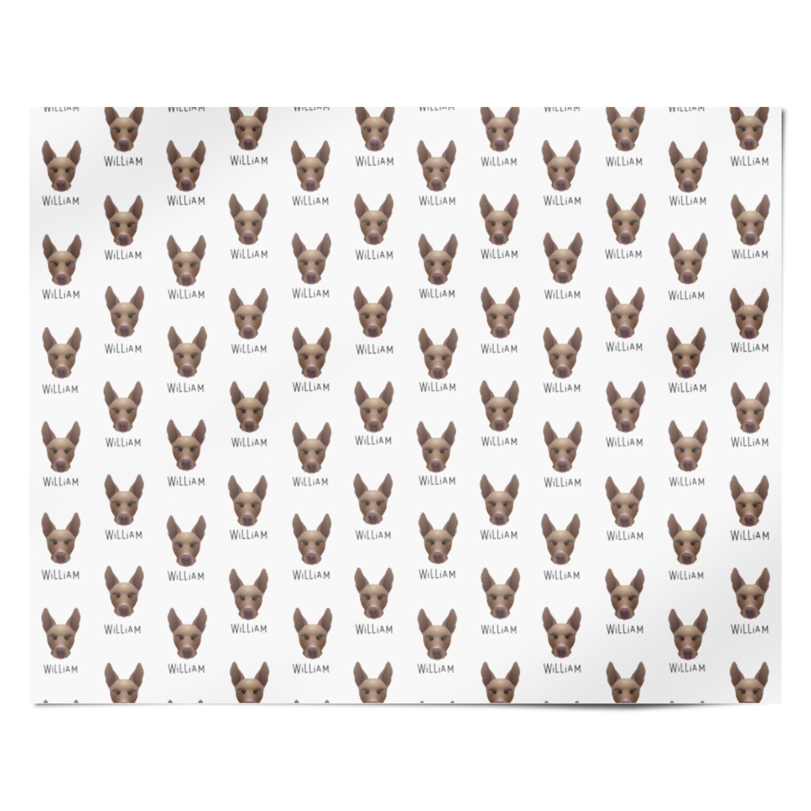 Pitsky Icon with Name Personalised Wrapping Paper Alternative