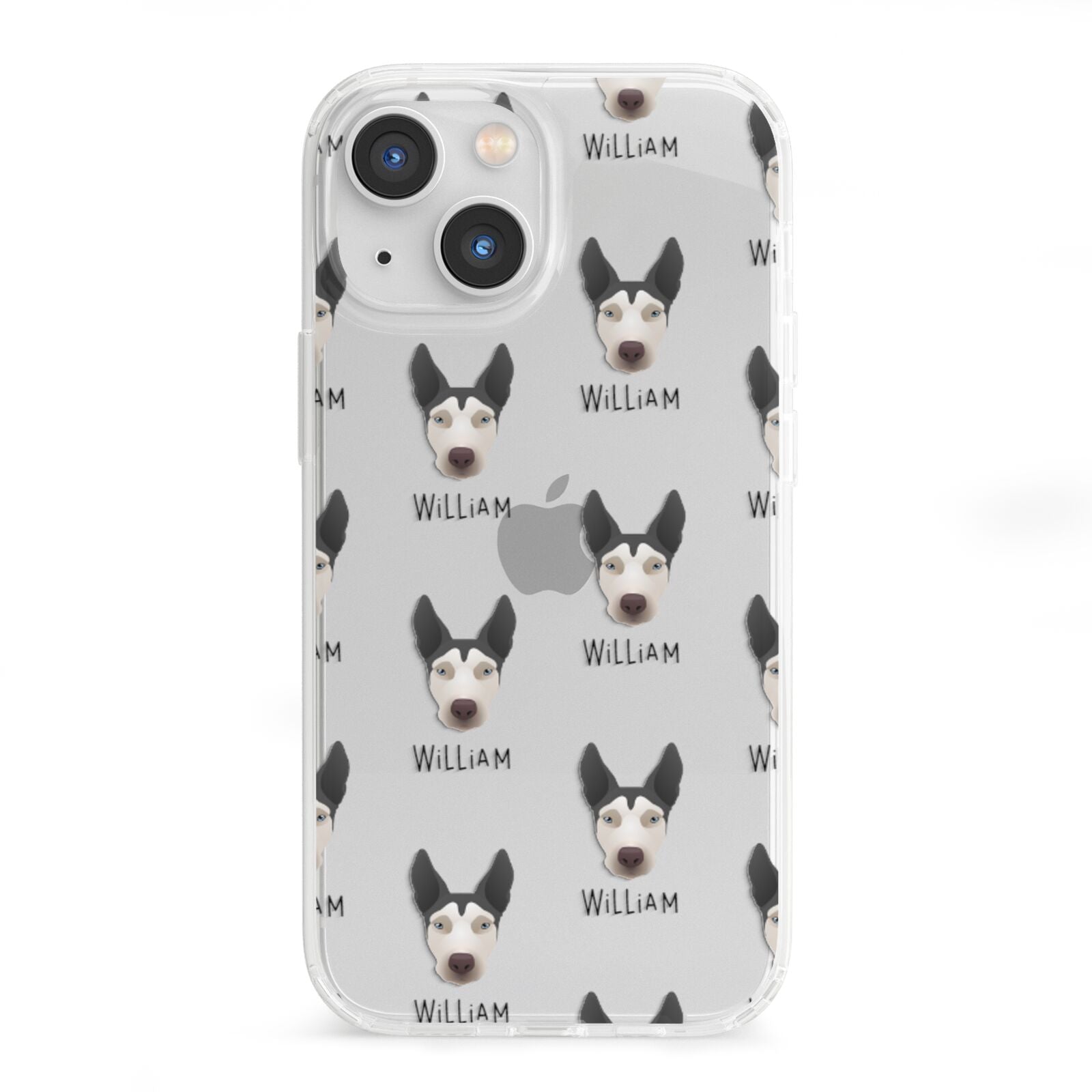 Pitsky Icon with Name iPhone 13 Mini Clear Bumper Case