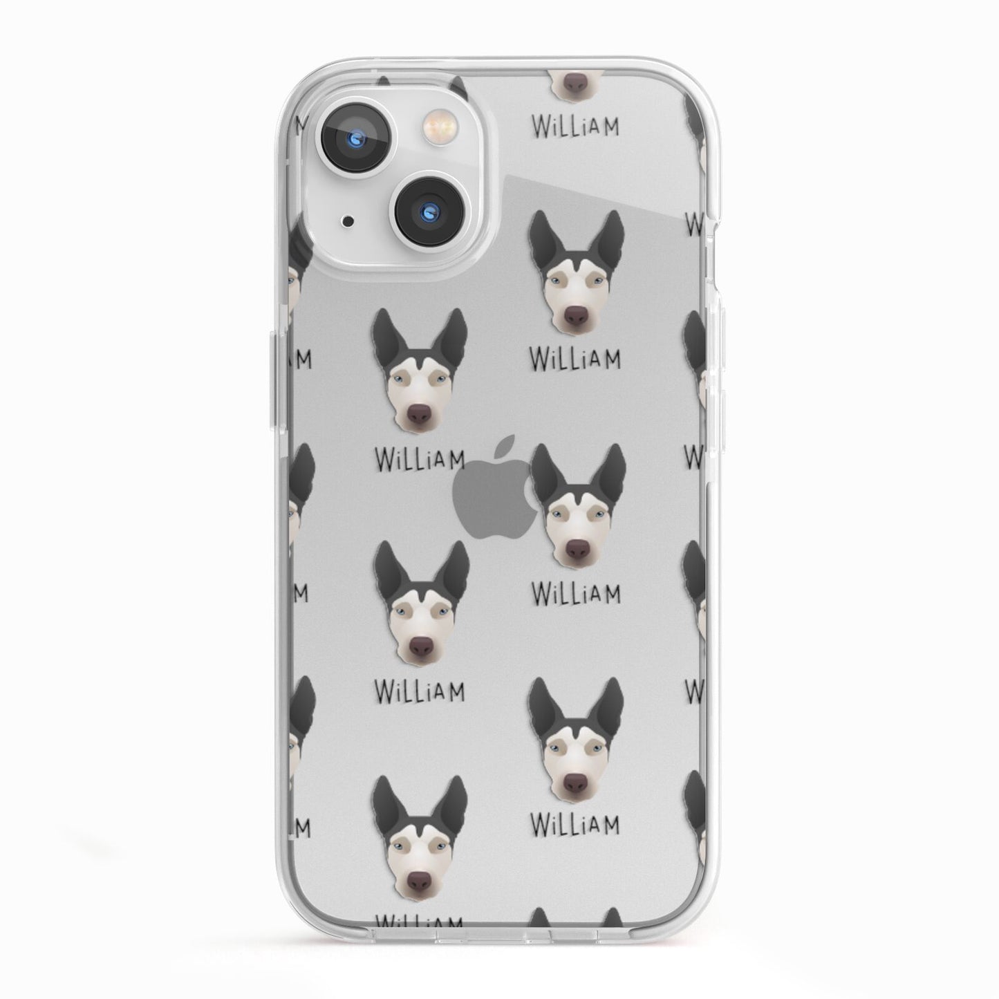 Pitsky Icon with Name iPhone 13 TPU Impact Case with White Edges