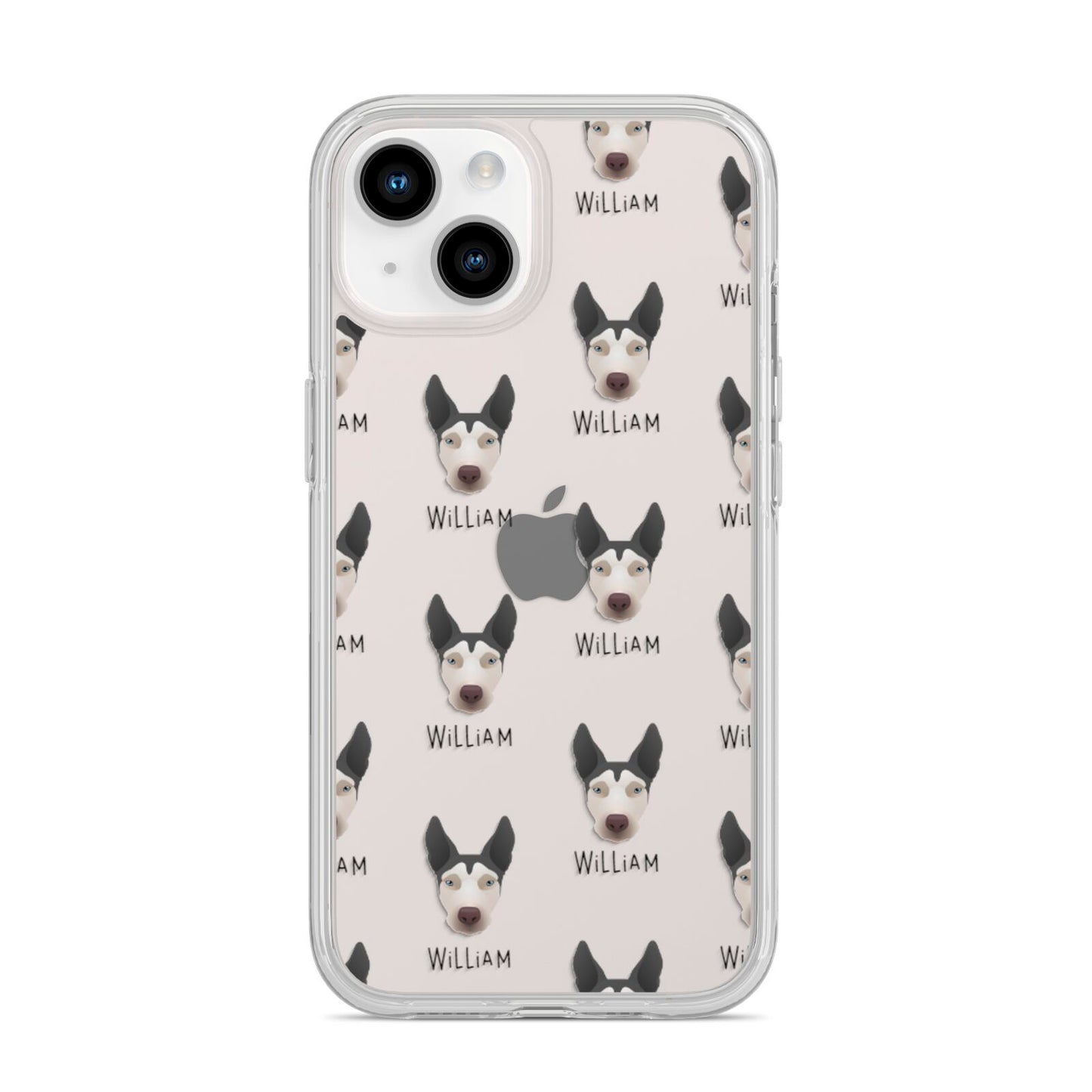 Pitsky Icon with Name iPhone 14 Clear Tough Case Starlight