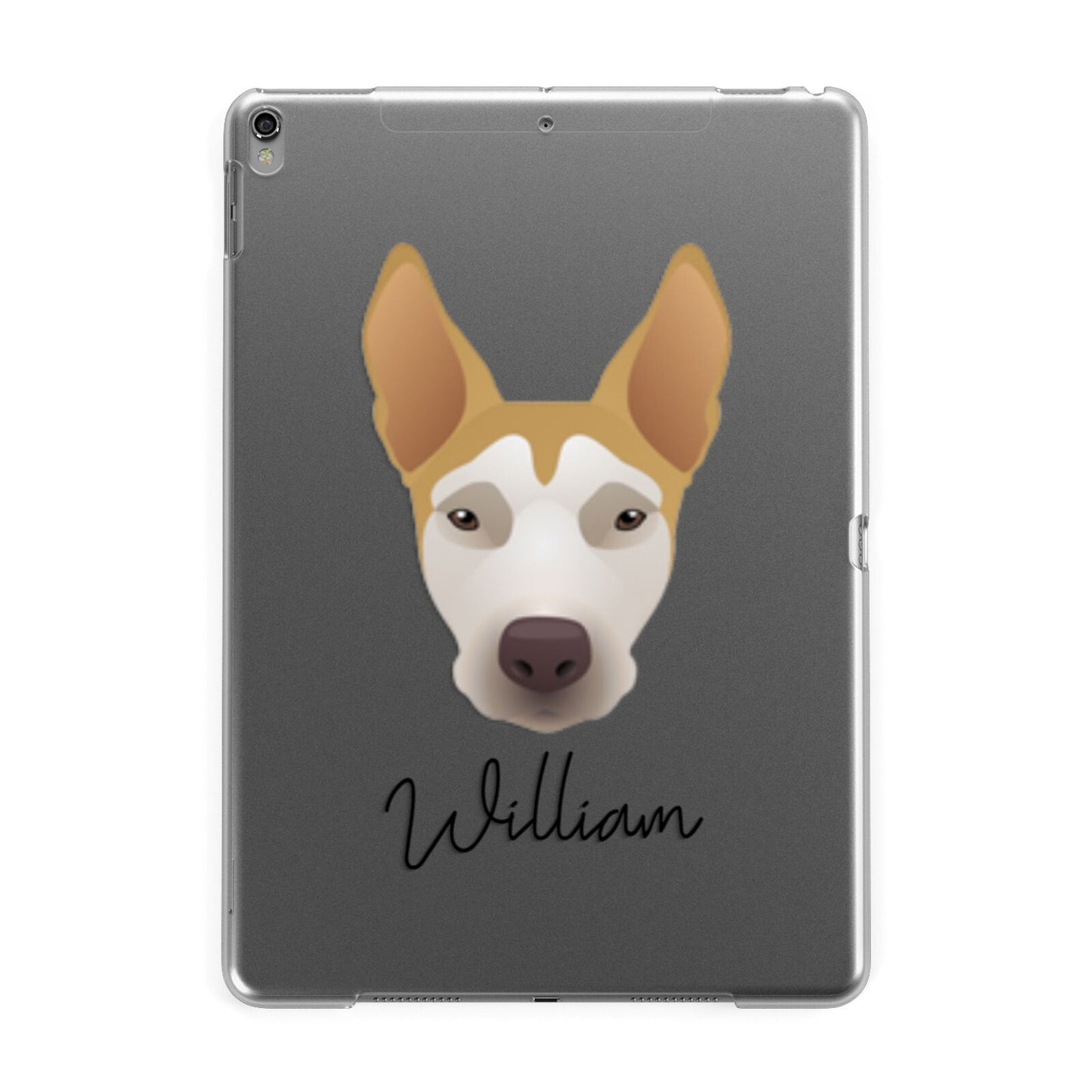 Pitsky Personalised Apple iPad Grey Case