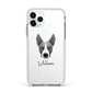 Pitsky Personalised Apple iPhone 11 Pro in Silver with White Impact Case
