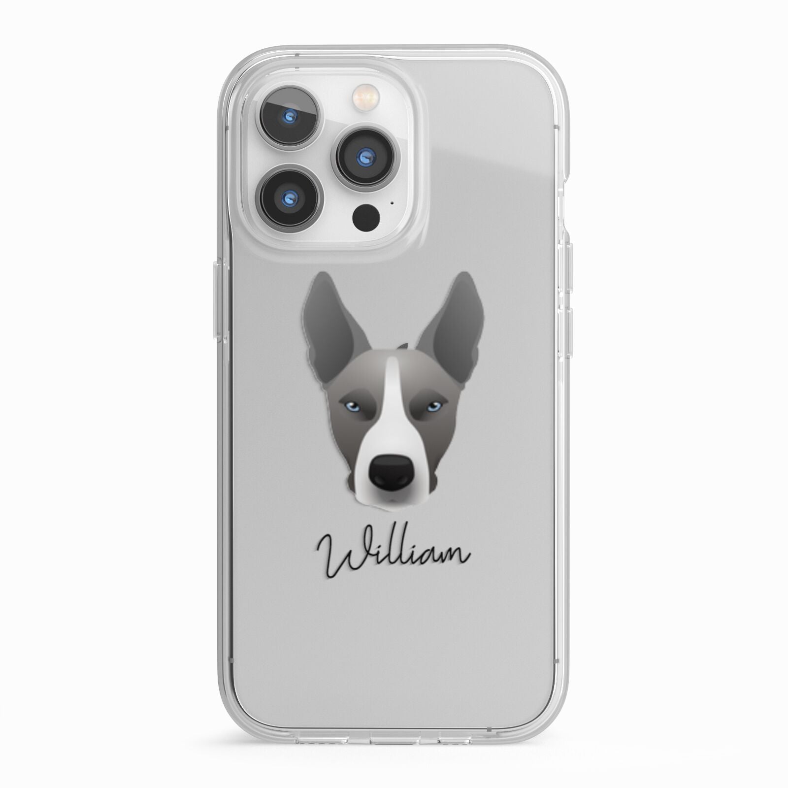Pitsky Personalised iPhone 13 Pro TPU Impact Case with White Edges