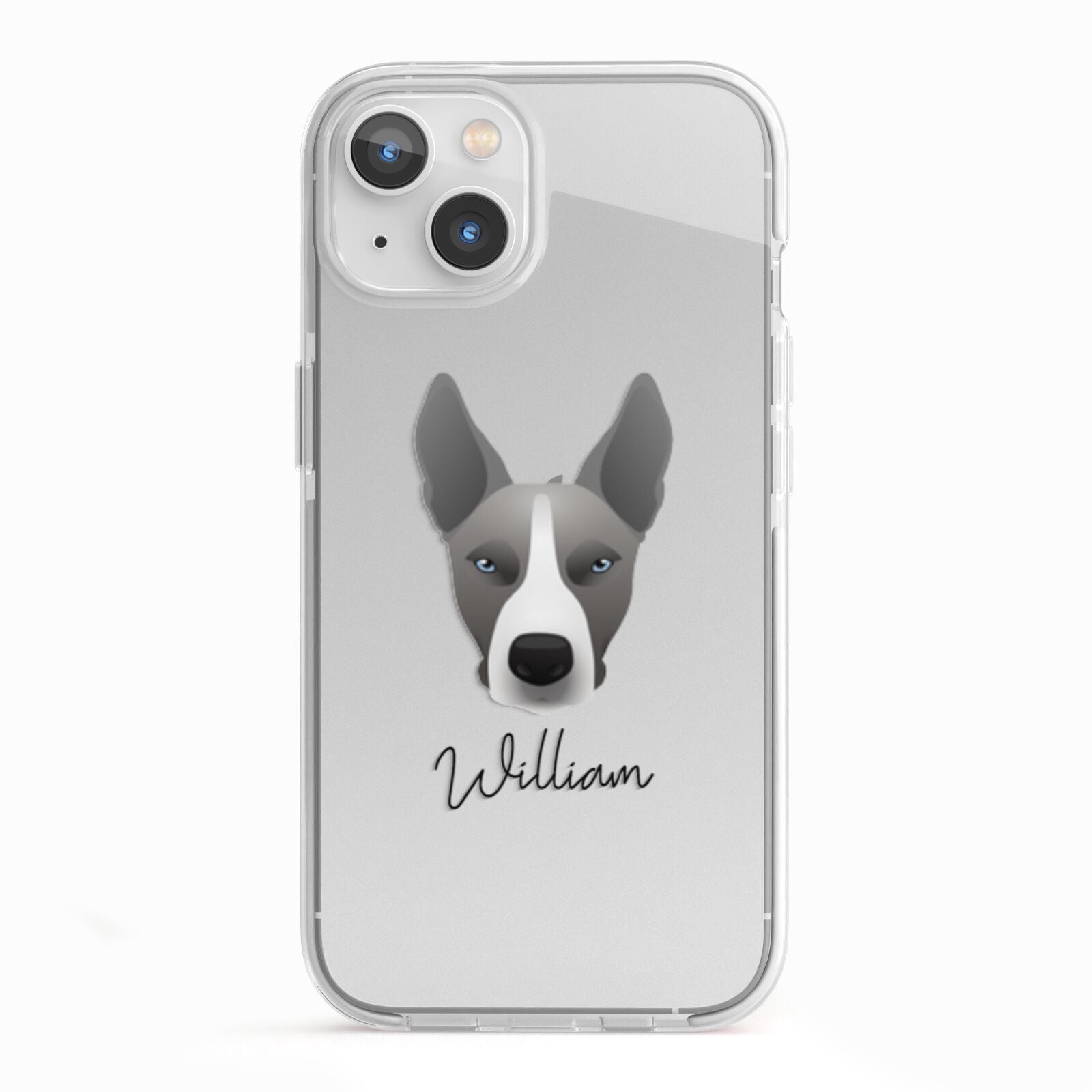Pitsky Personalised iPhone 13 TPU Impact Case with White Edges
