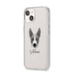 Pitsky Personalised iPhone 14 Clear Tough Case Starlight Angled Image