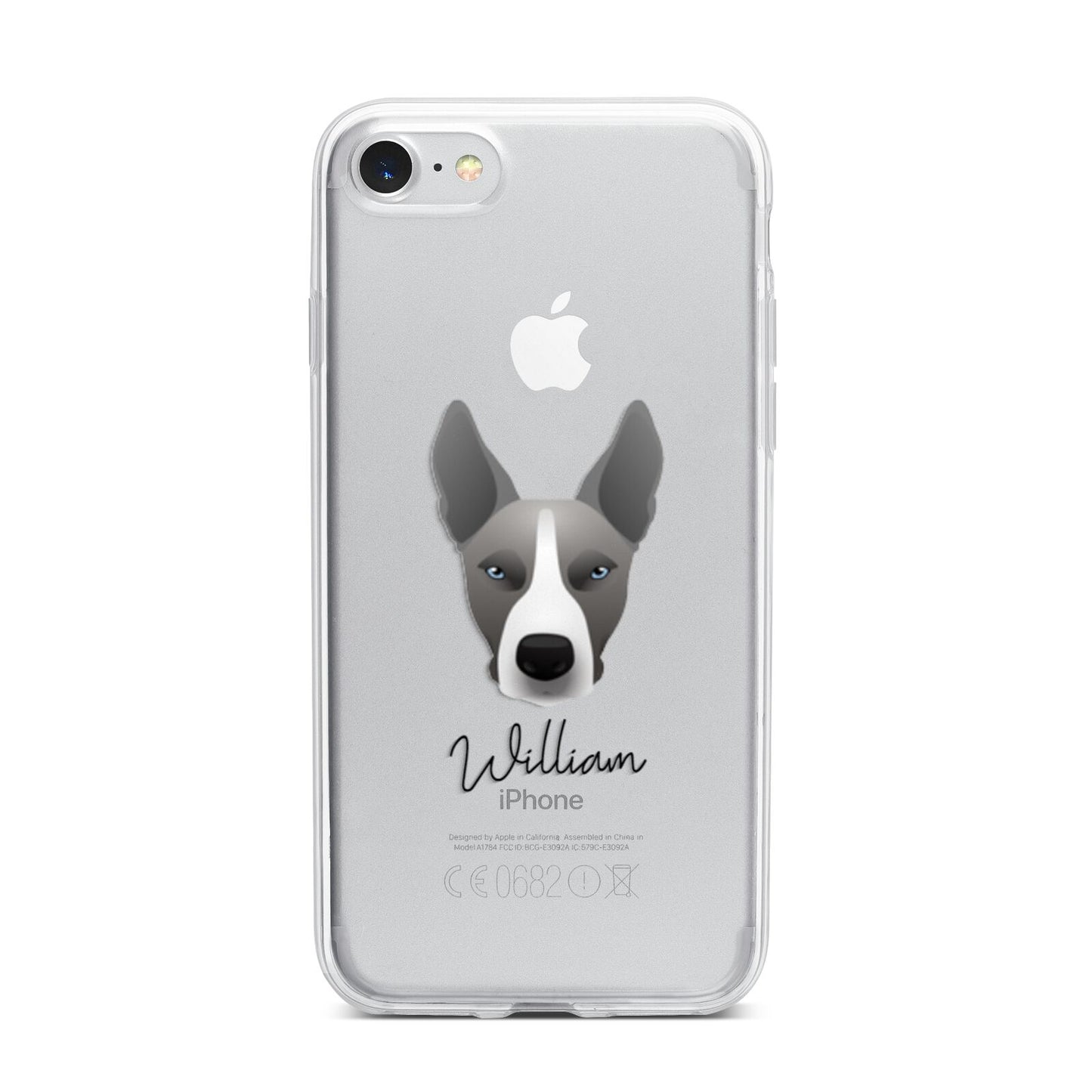 Pitsky Personalised iPhone 7 Bumper Case on Silver iPhone