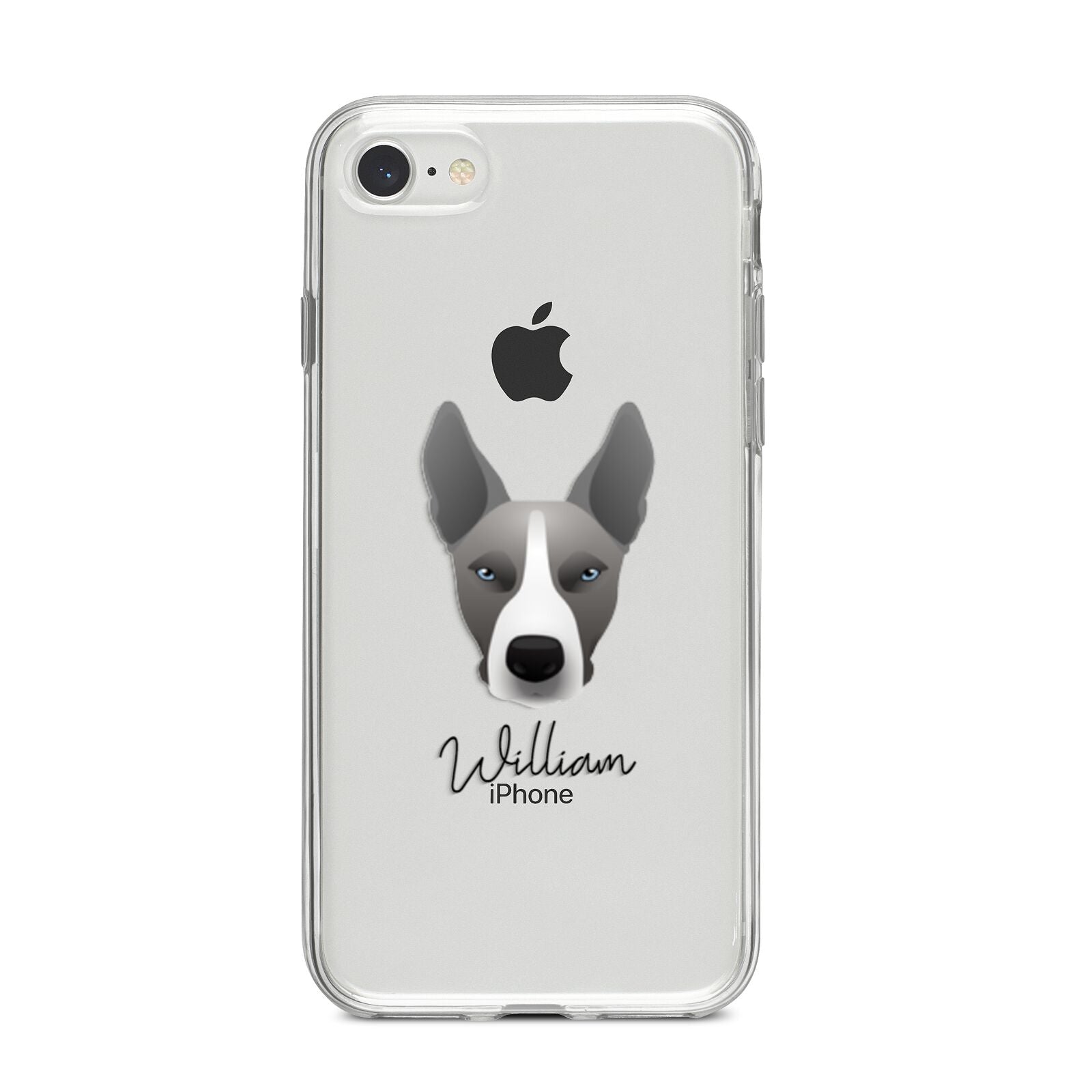 Pitsky Personalised iPhone 8 Bumper Case on Silver iPhone
