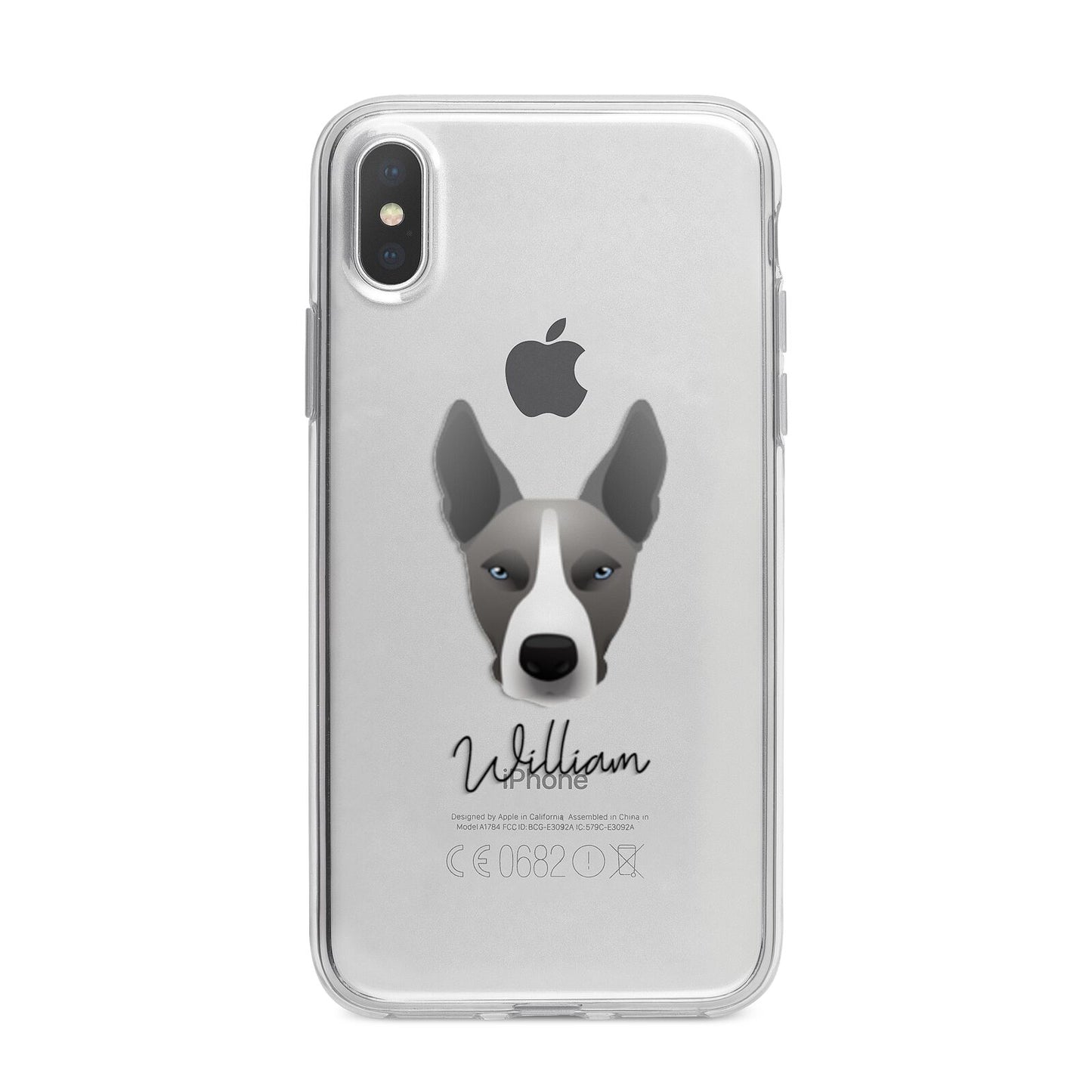 Pitsky Personalised iPhone X Bumper Case on Silver iPhone Alternative Image 1